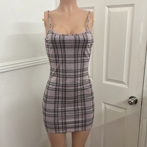 Fashion nova plaid purple small worn once